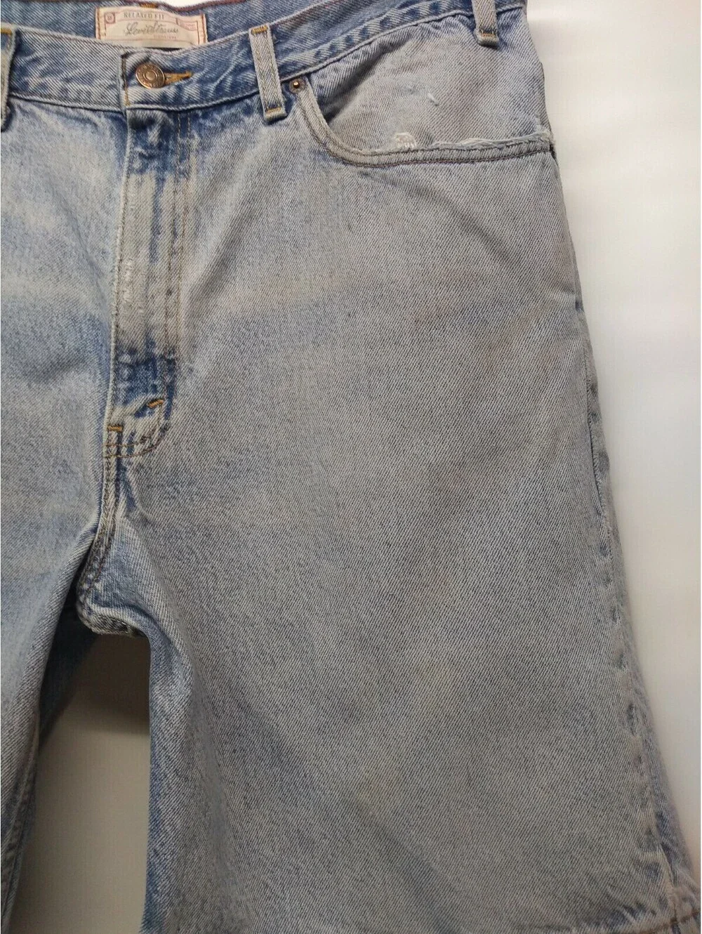 Levi Strauss Men's Jean Shorts W36 Light Wash 042